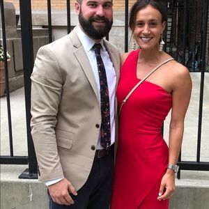 Express Mens Slim Tan Blazer (Size 40R)